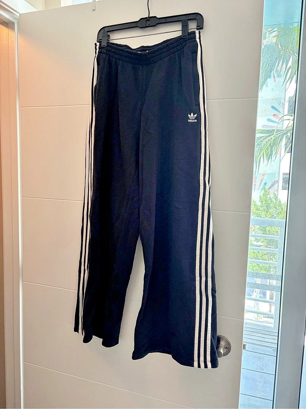 adidas Adicolor Classics Wide Leg Pants Black Size Medium